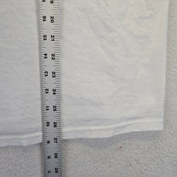 Juice WRLD Graphic T-Shirt Mens L White Flames Hands Future World Gildan  Merch - Picture 6 of 7